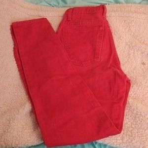 Red jeans